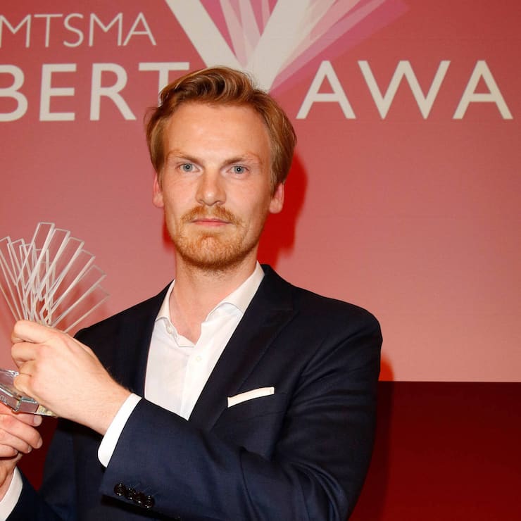 Claas Relotius beim Empfang bei der Verleihung des Reemtsma Liberty Awards im Hotel de Rome in Berlin. *** Claas Relotius at the reception for the Reemtsma Liberty Award at the Hotel de Rome in Berlin