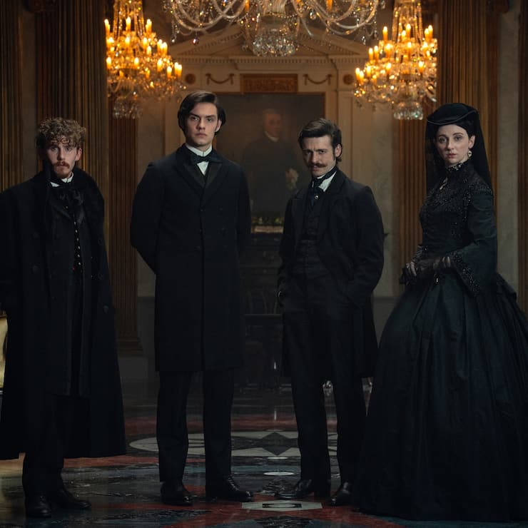 Die Guinness-Erben: Benjamin,  Edward, Arthur & Anne (v. l.).