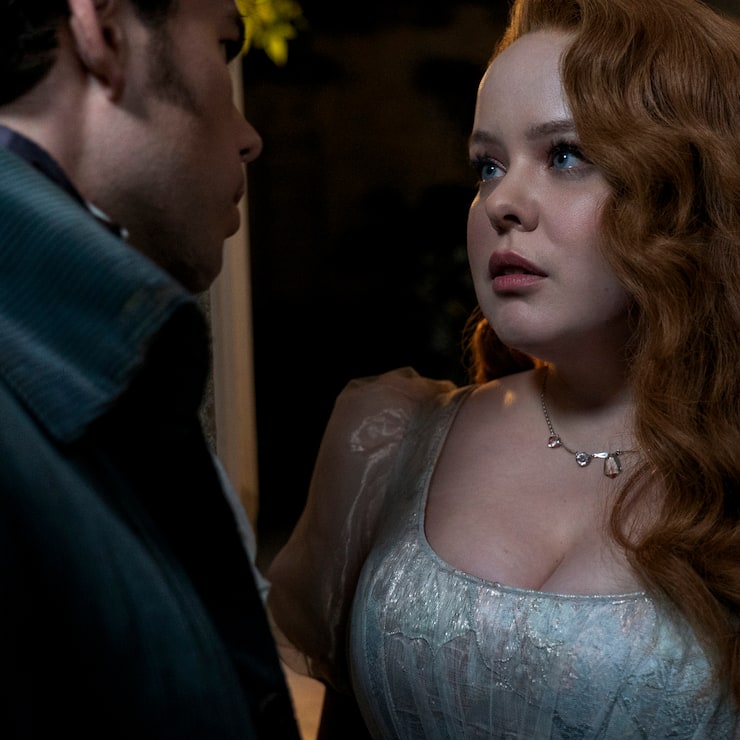 Lüsterne Blicke: Colin Bridgerton (Luke Newton) und Penelope Featherington (Nicola Coughlan).