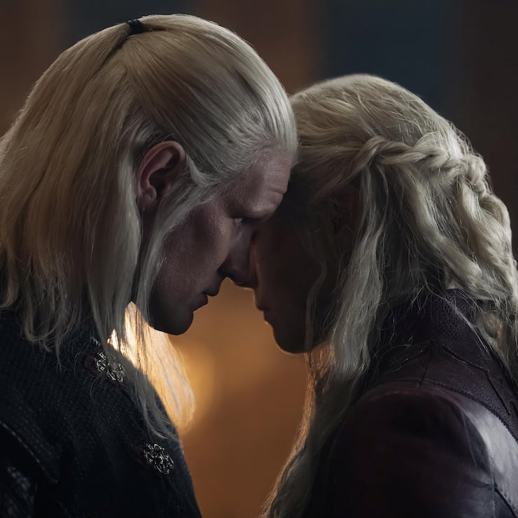 Vereint im Kampf gegen die Grünen: Rhaenyra Targaryen (Emma D’Arcy) und ihr Mann Daemon (Matt Smith).