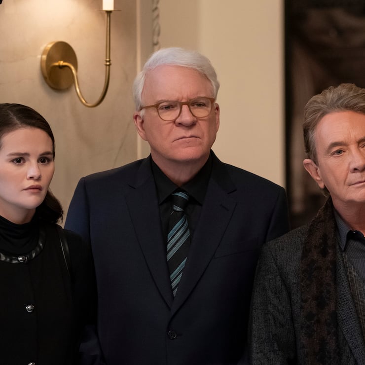 Warum so grimmig, Steve? Martin (M.) mit Selena Gomez und Martin Short.