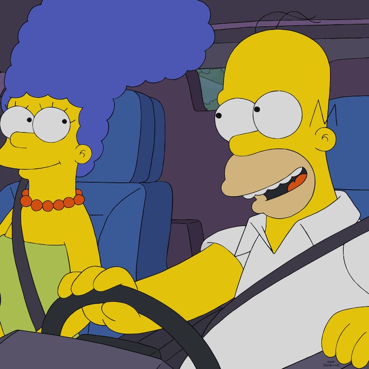 Homer und Marge Simpson