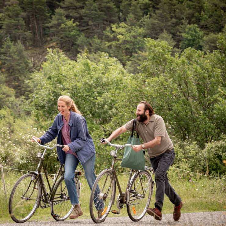 Velotalk: Charlotte (San­drine Kiberlain) und  Simon (Vincent Macaigne) in «Chronique d’une affaire passagère»
