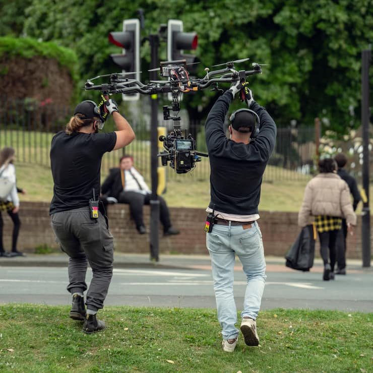 Adolescence. Crew on the set of Adolescence. Cr. Courtesy of Ben Blackall/Netflix © 2024