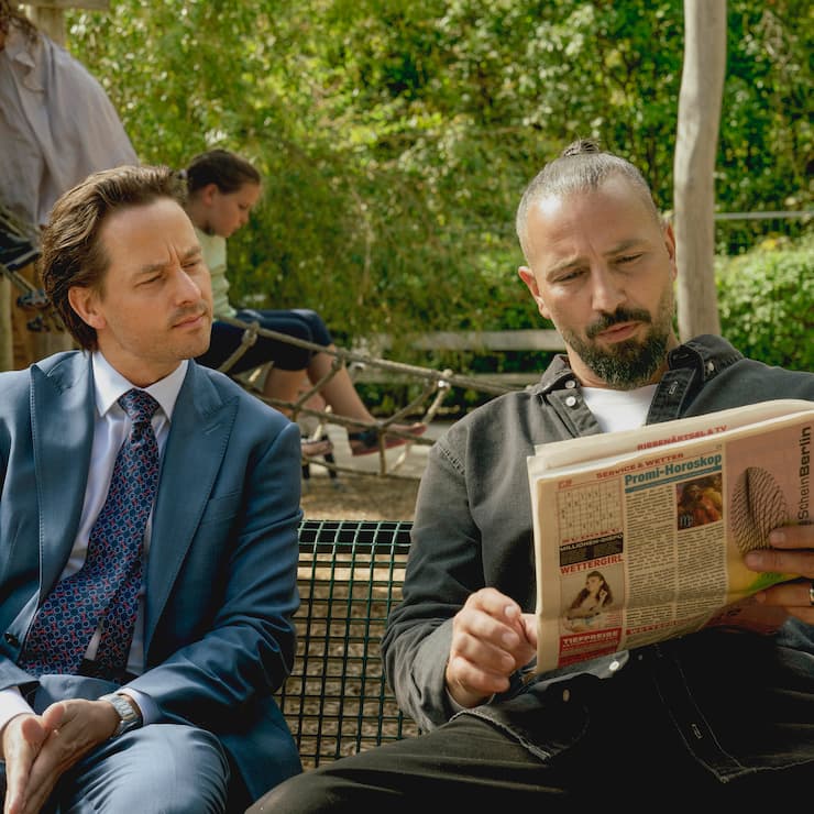 Spielt gerne den sanftmütigen Bösewicht: Murathan Muslu (r., mit Tom Schilling).