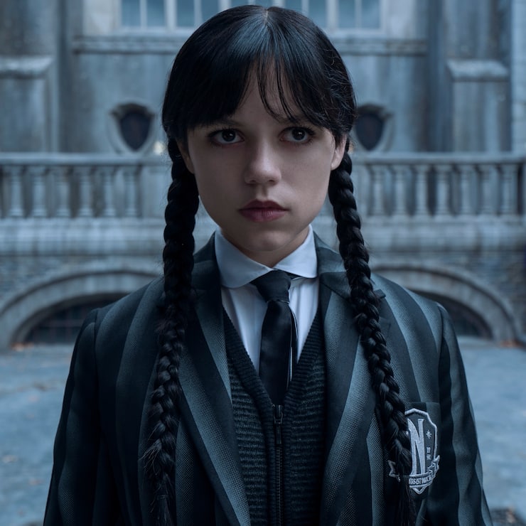Wednesday. Jenna Ortega as Wednesday in episode 202 of Wednesday. Cr. Jonathan Hession/Netflix Â© 2025
