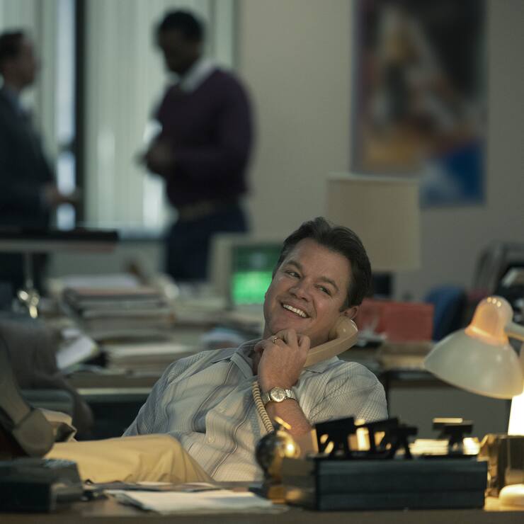 Matt Damon am Telefon 