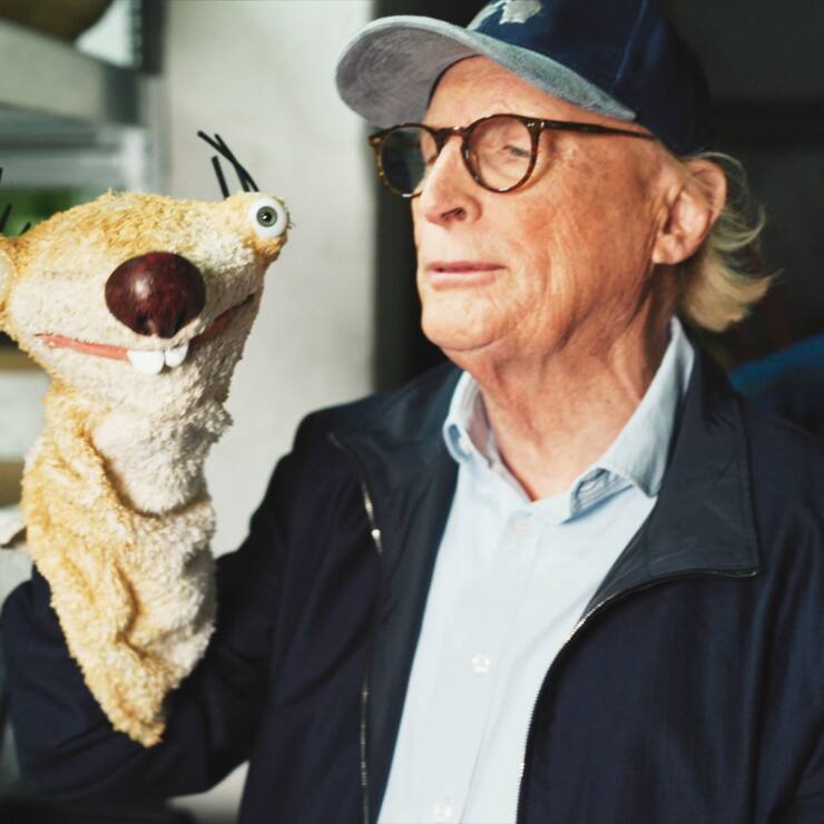 Sid ihr alle da? Otto und sein Maskottchen aus der Filmreihe «Ice Age».n 
