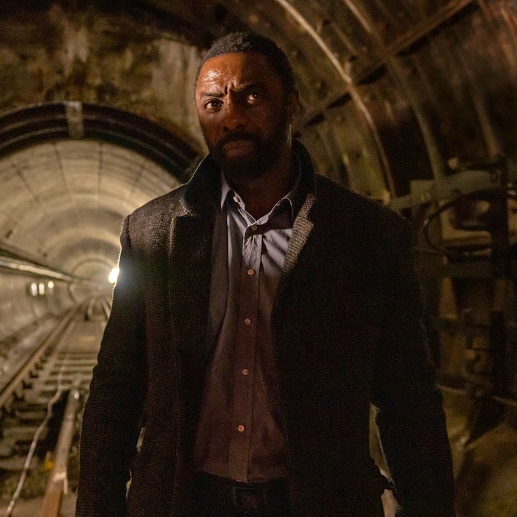Luther: The Fallen Sun. Idris Elba as John Luther in Luther: The Fallen Sun. Cr. John Wilson/Netflix Â© 2023