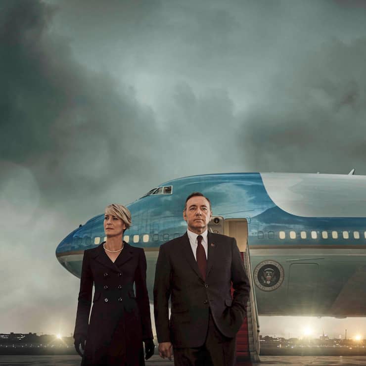 Kevin Spacey und Robin Wright in House of Cards