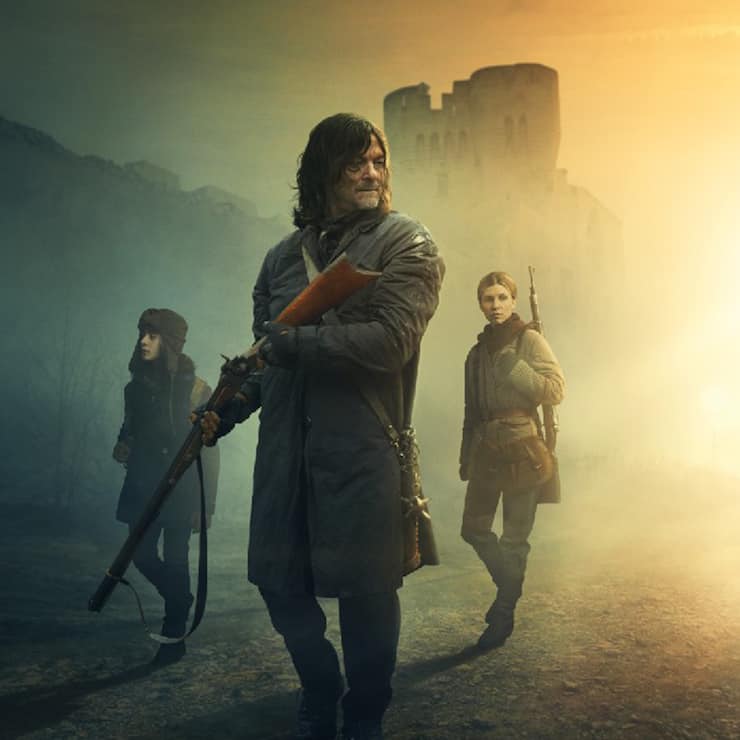 Daryl (Norman Reedus, M.) muss das Leben des jungen Messias (l.) schĂĽtzen.