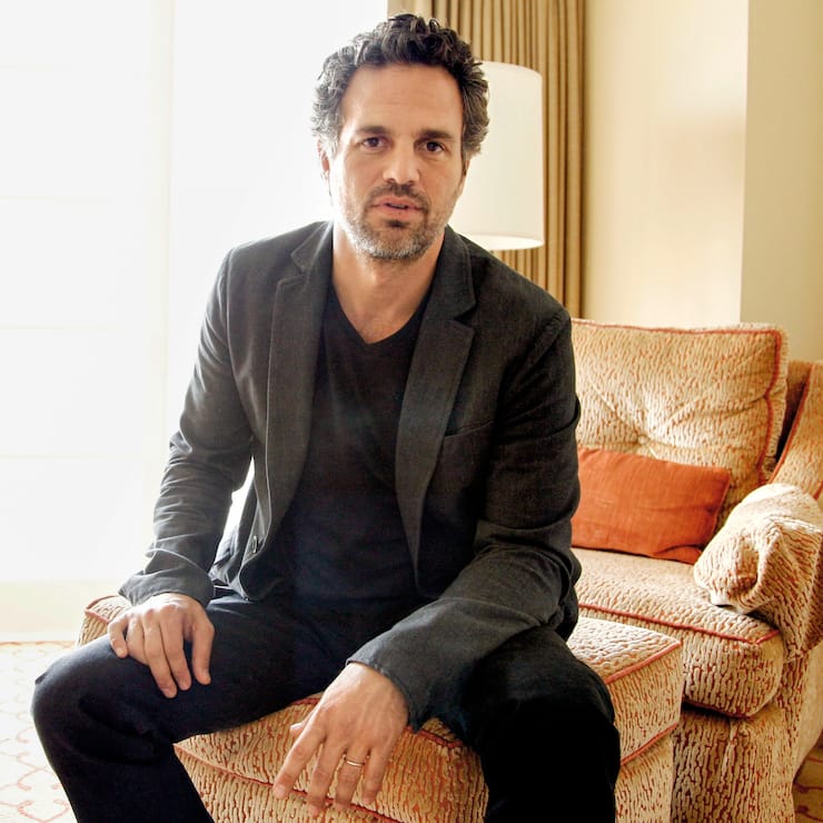 Cast member Mark Ruffalo, from the upcoming film "The Avengers", poses for a portrait in Beverly Hills, Calif., Thursday, April 12, 2012. "The Avengers" will be released in theaters May 4, 2012. (AP Photo/Matt Sayles)