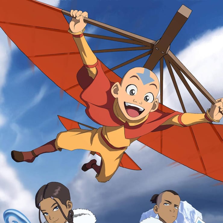 Aang (o.), Katara und Sokka in «Avatar: The Last Airbender»