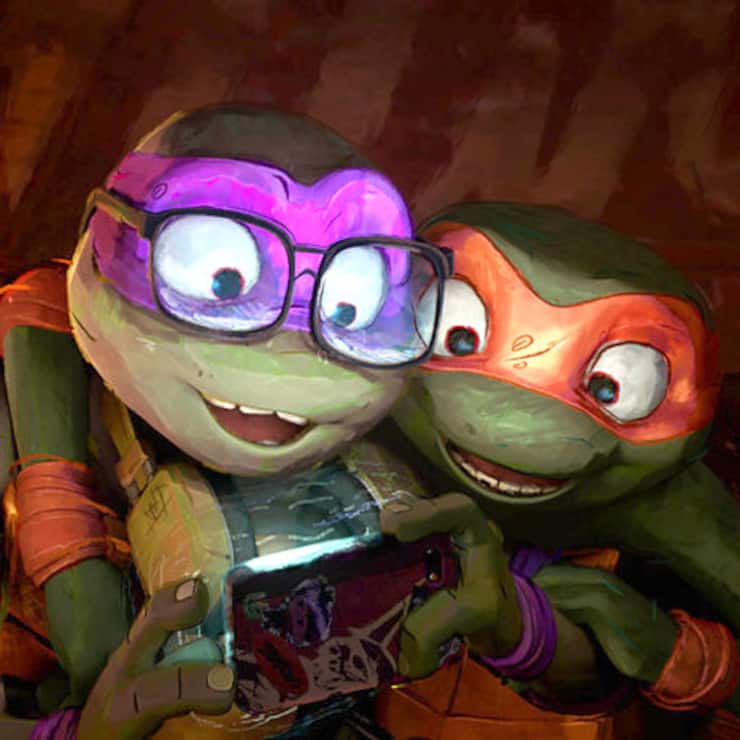 Auch wenn sie mutierte Schildkröten sind: Donatello und Michelangelo haben dieselben Hobbys wie andere Teenager: «Teenage Mutant Ninja Turtles: Mutant Mayhem»