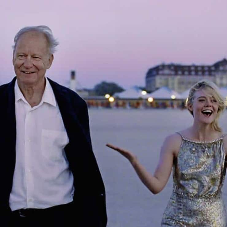 Kino – «Sentimental Value»: Regisseur Gustav (Stellan Skarsgård) mit Hollywoodstar Rachel (Elle Fanning).