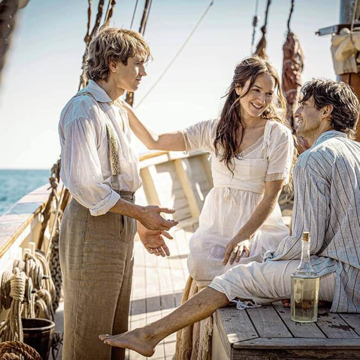 Kino – «Le comte de Monte Cristo»: Edmonds (Niney, r.) Liebe zu Mercedes (Demoustier) erregt den Neid von Fernand (Bouillon).