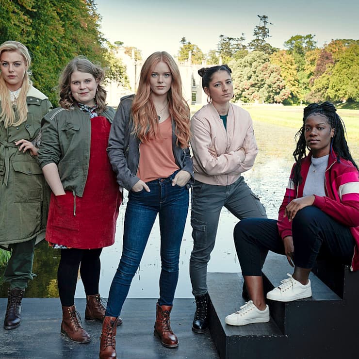 Fate: The Winx Club Saga Season 1. Hannah van der Westhuysen as Stella, Eliot Salt as Terra, Abigail Cowen as Bloom, Elisha Applebaum as Musa, Precious Mustapha as Aisha in Fate: The Winx Club Saga Season 1.