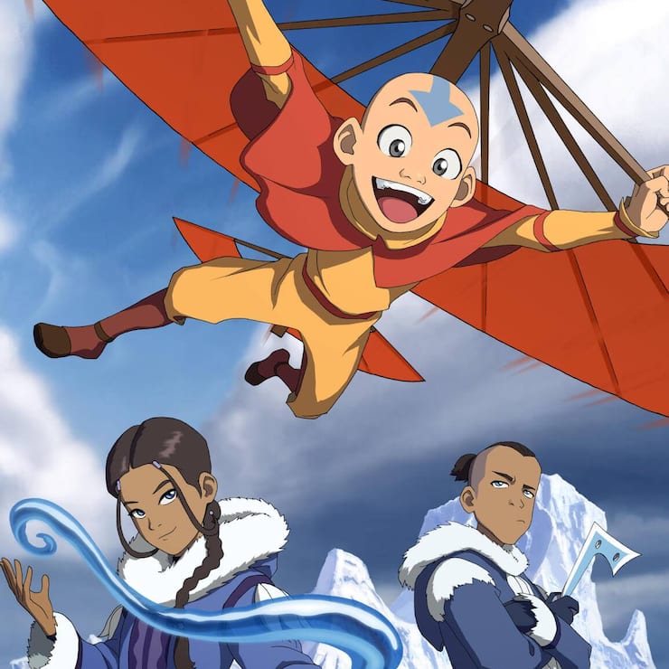 Aang (o.), Katara und Sokka in «Avatar: The Last Airbender»