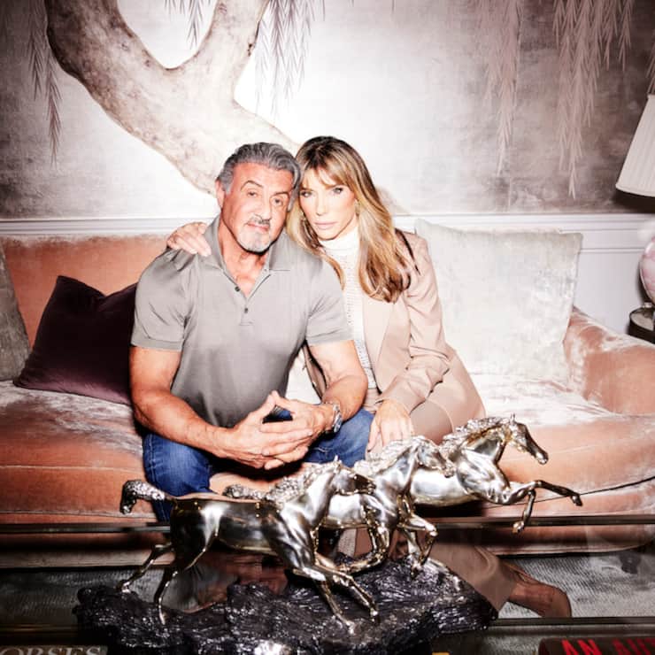 Sylvester Stallone und seine Frau Jennifer Flavin daheim in Los Angeles. 