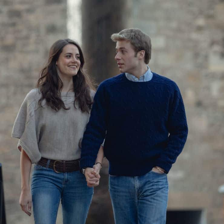 Eine junge liebe entzückt die Royalfans: Kate (Meg Bellamy) und William (Ec Mc Vey).