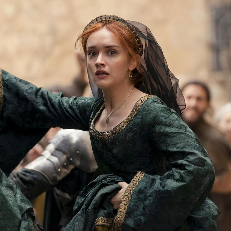 Die Grüne: Alicent Hohenturm (Olivia Cooke) will den Thron für ihren Sohn.