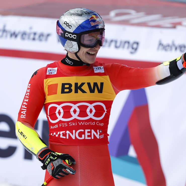 Warten auf den Abfahrtssieg: Marco Odermatt wurde 2022 und 2023 in Wengen Zweiter.