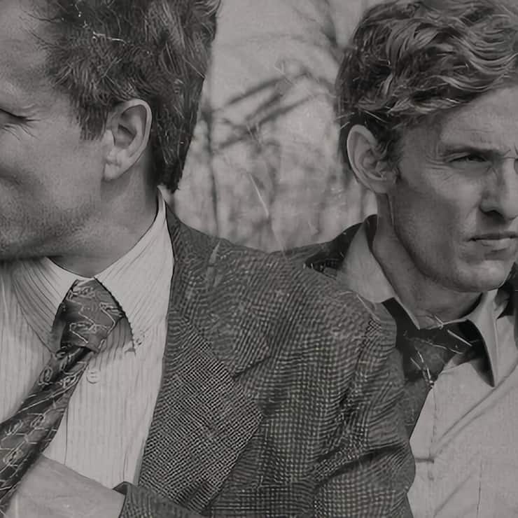 True Detective: Rust Cohle (Matthew McConaughey) und Martin Hart (Woody Harrelson)