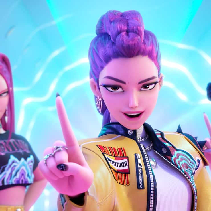 «We're going up, up, up»: Die KPop-Girls Mira, Rumi und Zoey zeigen wohin's geht.