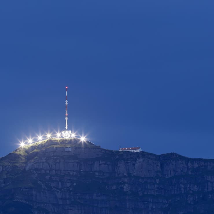 Die Antenne auf der Rigi sendet Radio SRF nicht mehr per UKW.