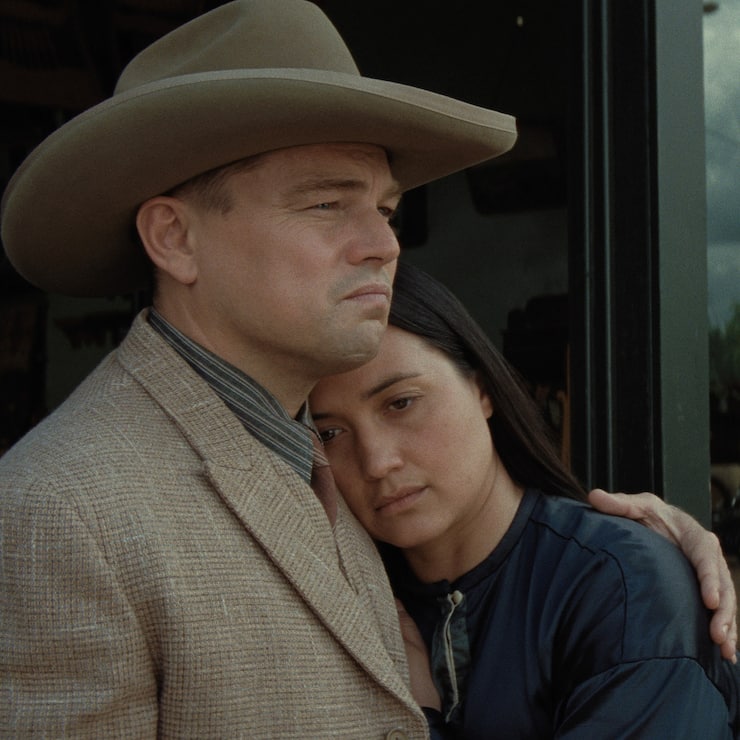 Ernest (Leonardo DiCaprio) hat es auf das Geld von Ureinwohnerin Mollie (Lily Gladstone) abgesehen.