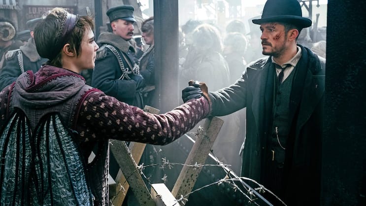 Geflügelte Fee trifft Kommissar: Cara Delevingne und Orlando Bloom.