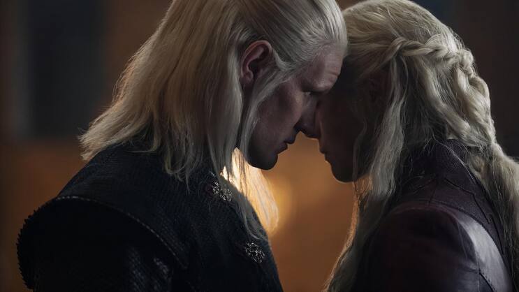 Vereint im Kampf gegen die Grünen: Rhaenyra Targaryen (Emma D’Arcy) und ihr Mann Daemon (Matt Smith).