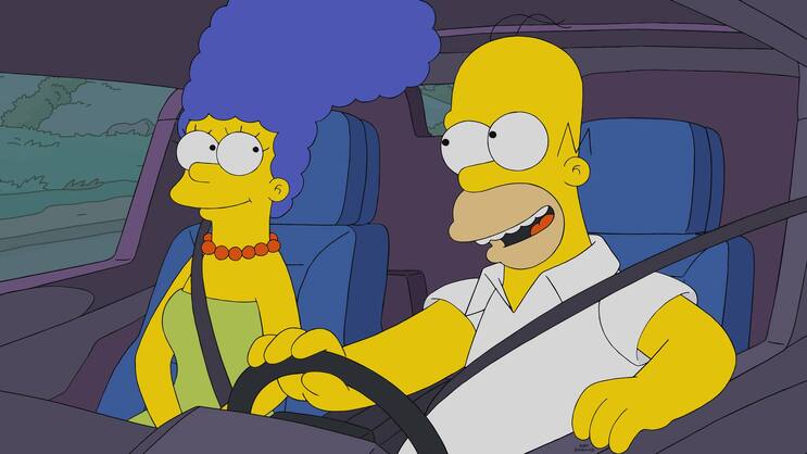 Lieben und zoffen sich seit 35 Jahren: Marge und Homer Simpson.