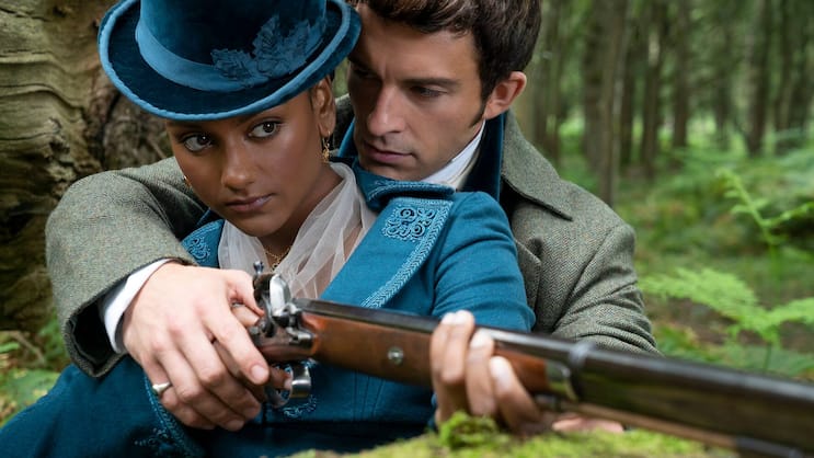 Tiefe Blicke und grosses Verlangen: Kate Sharma (Simone Ashley) und Anthony Bridgerton (Jonathan Bailey).