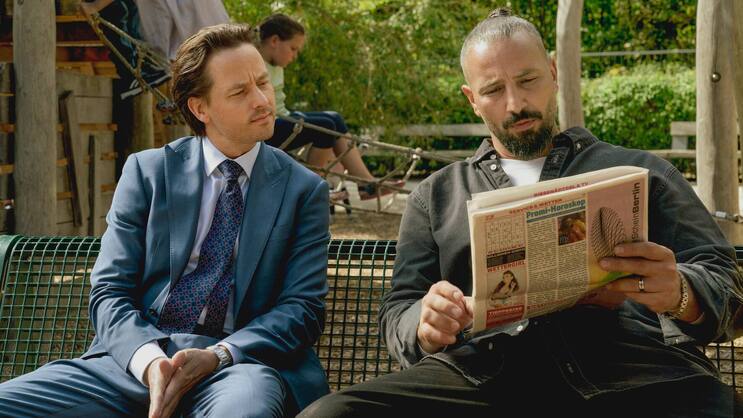 Spielt wieder mal einen sanftmütigen Hünen: Murathan Muslu (r., mit Tom Schilling).