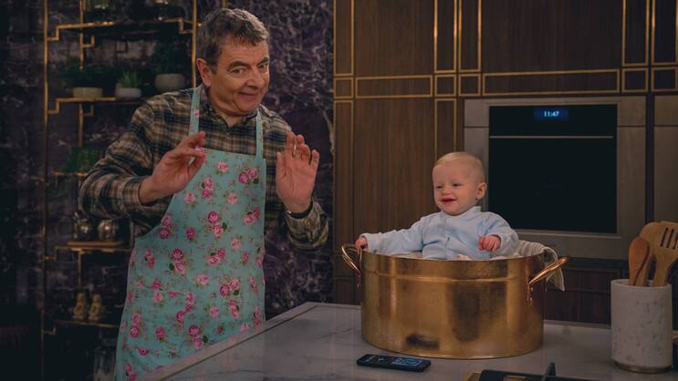 Riecht nach Ärger: Trevor Bingley (Rowan Atkinson) und Baby Jesus im Suppentopf.