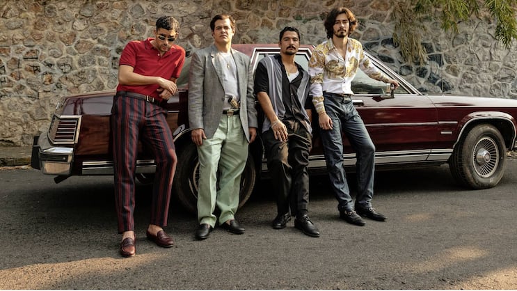 Wer übernimmt das Ruder? «Kitty» (Benito Antonio Martínez Ocasio), Benjamín (Alfonso Dosal), David (Bobby Soto) und Ramón (Manuel Masalva) wollen in die Fussstapfen von Miguel Ángel Félix Gallardos treten.