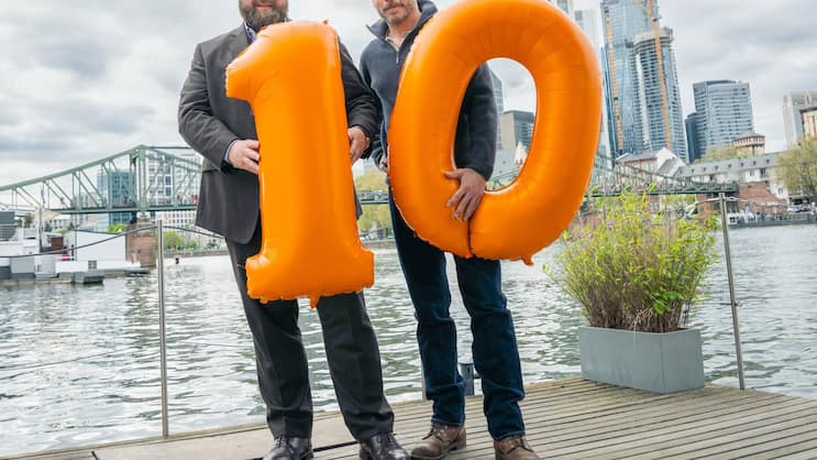 Seit 10 Jahren ein eingeschworenes Duo: Antoine Monot (l.), Wanja Mues.