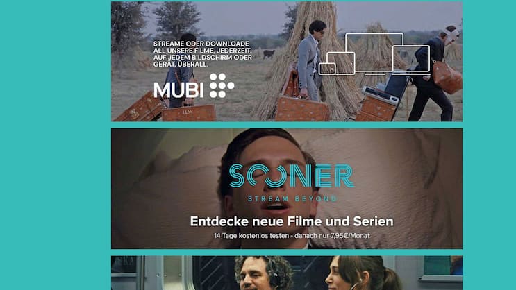 Für Liebhaber: Streamingplattformen wie Mubi, Sooner oder Cinefile bieten spezielle Filme und Klassiker für Abonnenten an.