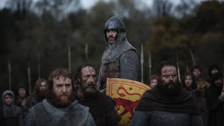 Robert the Bruce (Chris Pine) will die Engländer aus Schottland rausschmeissen.