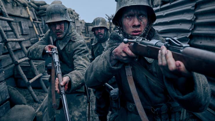 «Im Westen nichts Neues» von Regisseur Edward Berger ist stolze neunmal, auch in einer Hauptkategorie «Bester Film», nominiert.