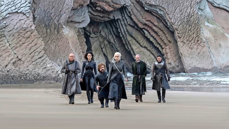 Daenerys Targaryen (Emilia Clarke), die Mutter der Drachen, und ihre Entourage in der 8. Staffel von «Game of Thrones».