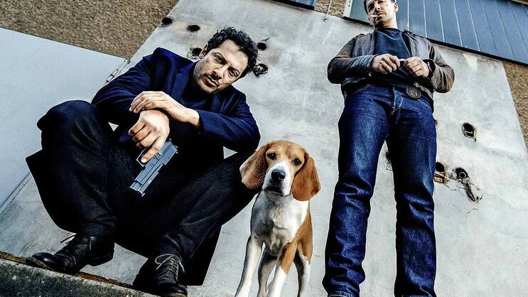 Diese Bullen sind harte Hunde: Fahri Yardim (l.) und Felix Kramer.