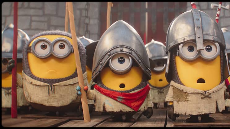 Die Minions um James (M.) staunen wieder einmal Bauklötze.