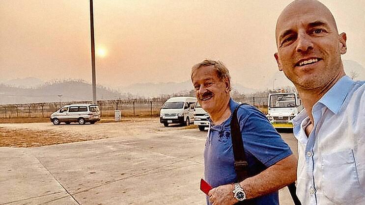 Arbeiten bereits an der nächsten Doku: Karl Ammann (l.) und Laurin Merz.