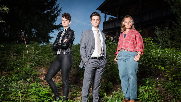 Familie Wyss: Sophie Hutter, Julian Koechlin, Rachel Braunschweig (v. l.).