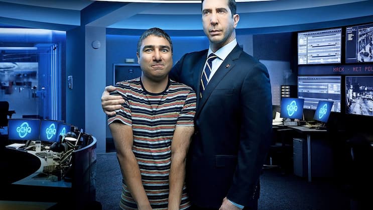 Unfähig und arrogant: Nick Mohammed und David Schwimmer (r.) als Cyber-Experten.