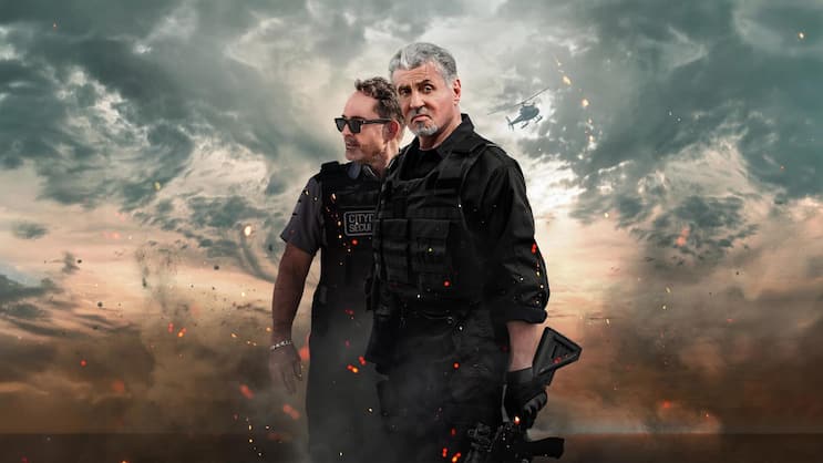 Actionstreifen vom Fliessband, der mit dem grossen Namen von Sylvester Stallone (r.) wirbt: «Armor».