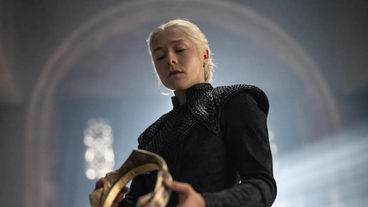 Schluss mit Zögern: Königin Rhaenyra (Emma D’Arcy) entscheidet sich für Krieg.