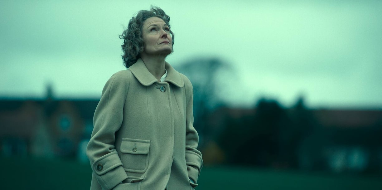 Anklagender Blick nach oben: Wer riss Janes (Catherine McCormack) Tochter Flora aus dem Leben?